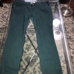 Women’s dark turquoise jeans